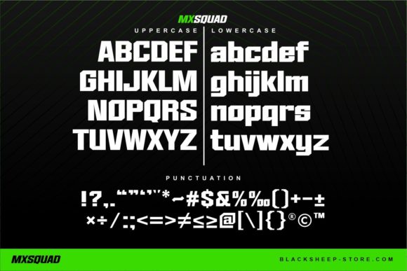 Mxsquad Font PNG with transparent background - Preview 2