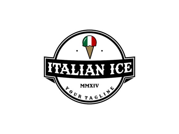 Italian Ice Cone Badge