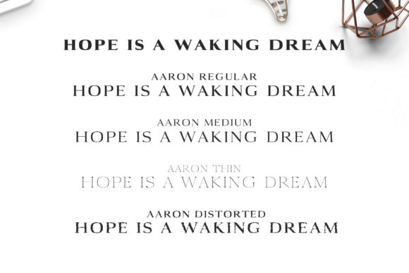 Aaron Family Font PNG with transparent background - Preview 3
