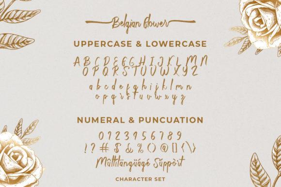 Belgian Flower Font - Preview 2