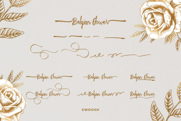 Belgian Flower Font - Preview 6