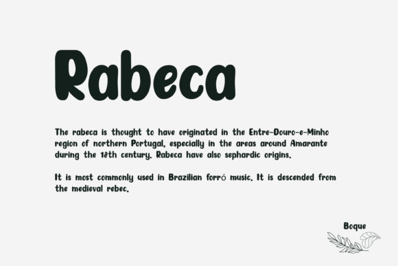 Boque Font - Preview 1