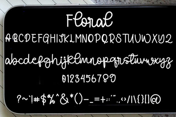 Floral Font - Preview 1