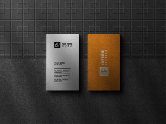 Luxury Business Card with Logo Mockup Graphic Business Cards By sujhonsharma