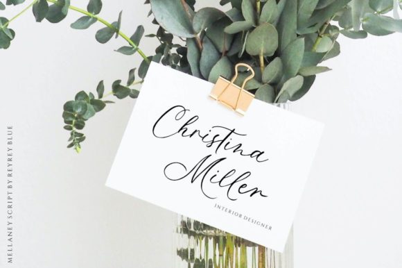 Mellaney Script Font PNG with transparent background - Preview 2
