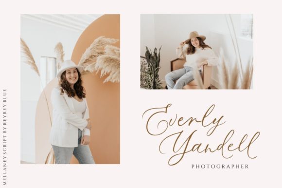 Mellaney Script Font PNG with transparent background - Preview 3