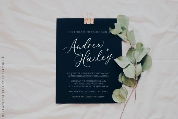 Mellaney Script Font PNG with transparent background - Preview 4