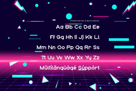 New Glitch Font PNG with transparent background - Preview 3