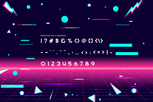 New Glitch Font PNG with transparent background - Preview 5
