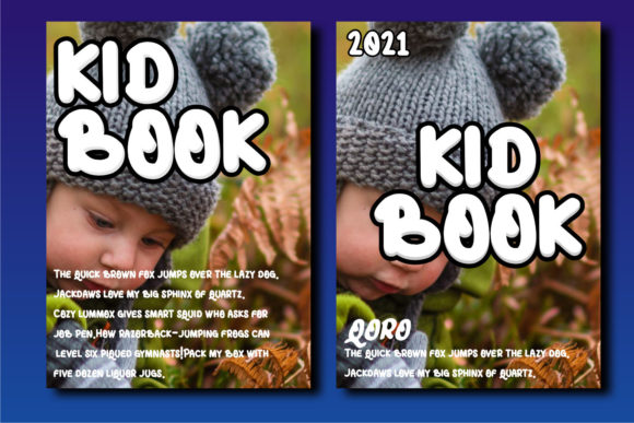 Qoro Font PNG with transparent background - Preview 1