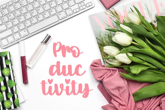 Sewing Friends Font PNG with transparent background - Preview 3