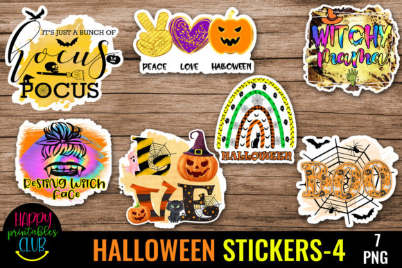 Halloween Stickers Printable 4- Stickers