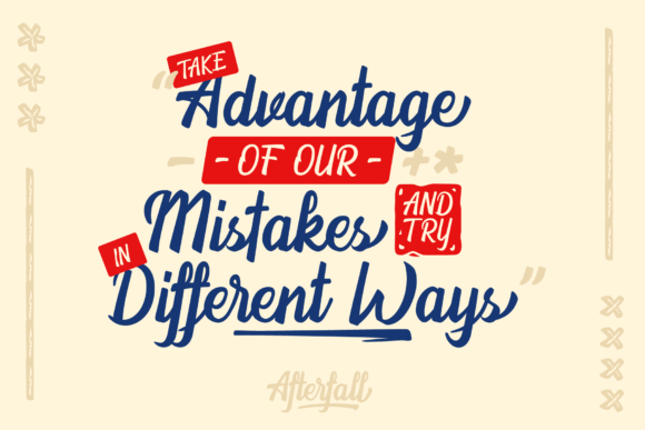 Afterfall Font - Preview 1