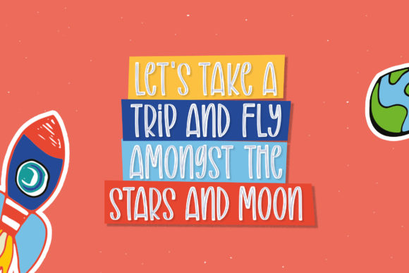 Astronaut Trio Font - Preview 1