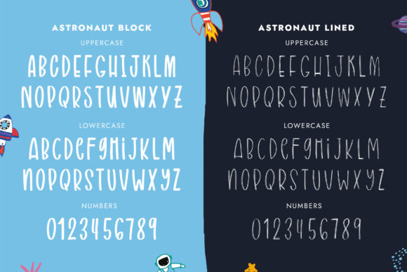 Astronaut Trio Font - Preview 5