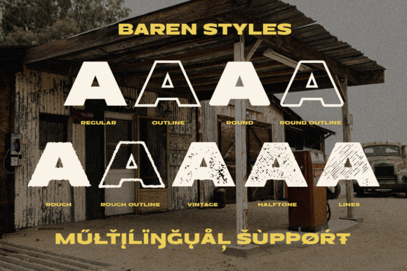 Baren Font - Preview 1