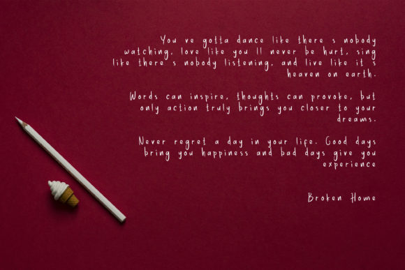 Broken Home Font - Preview 1