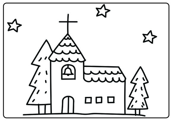 Christmas Coloring Page for Kids