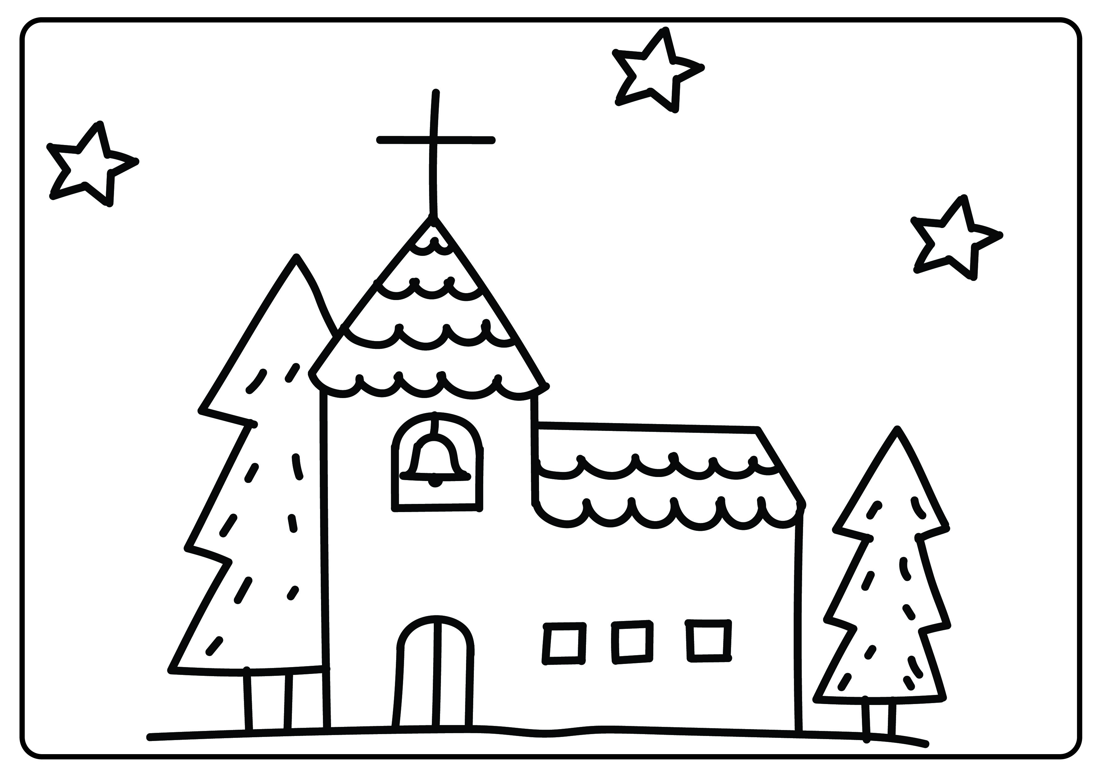 Christmas Coloring Page for Kids