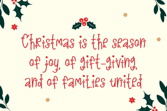 Christmas Joyful Font - Preview 3