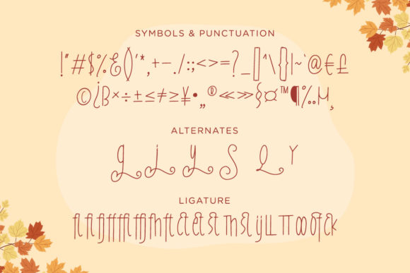 Fall Season Font - Preview 2