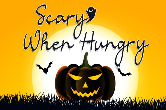 Halloween Script Font PNG with transparent background - Preview 5