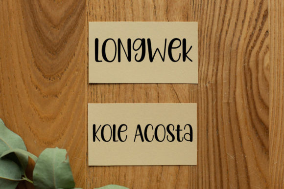 Longwek Font PNG with transparent background - Preview 2