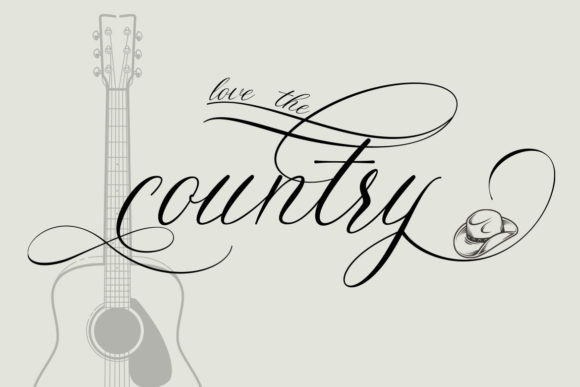 Melody of Love Font font preview - 4
