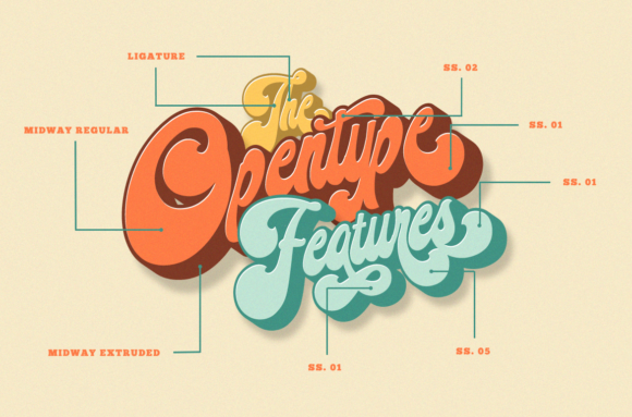 Midway Font PNG with transparent background - Preview 1