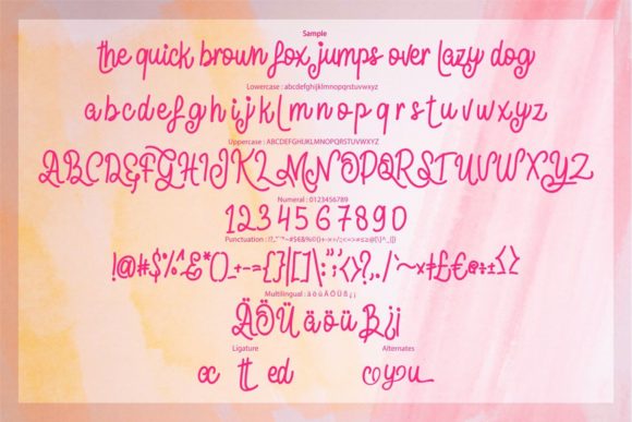 Nafiled Script Font PNG with transparent background - Preview 5