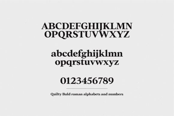 Quilty Font PNG with transparent background - Preview 3