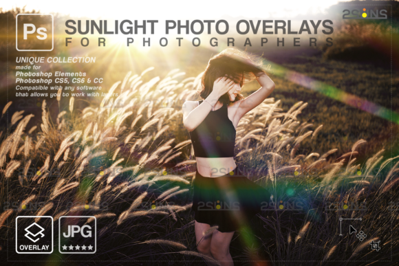 Sunlight Overlay & Lens Flare Overlay, Graphic Layer Styles By 2SUNS