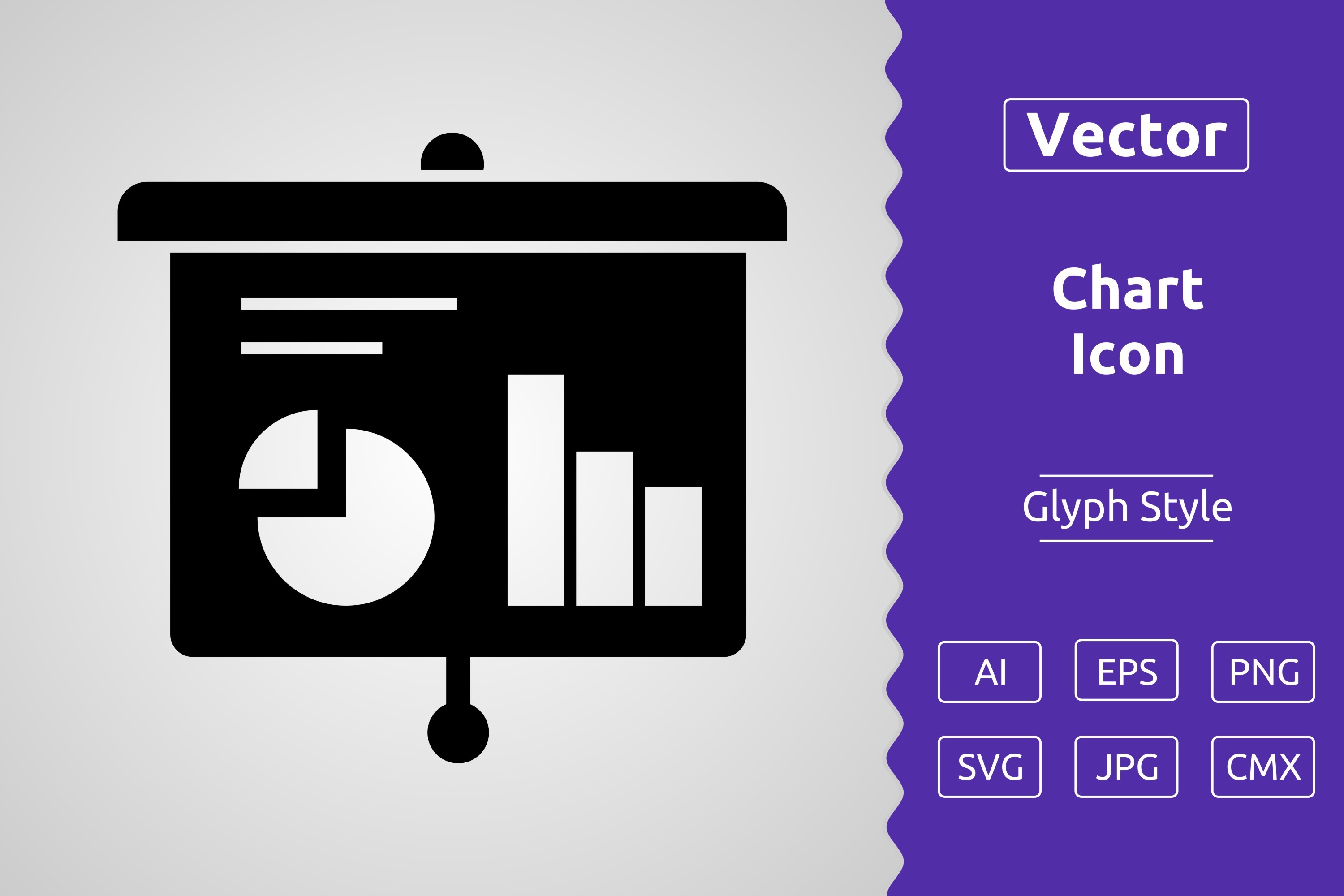 Vector Chart Glyph Icon Graphic by Muhammad Atiq · Creative Fabrica