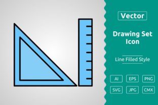 Vector Drawing Set Filled Outline Icon Graphic by Muhammad Atiq ...