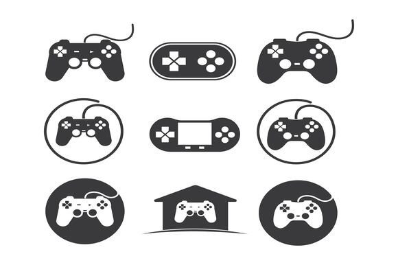 Video Game Controller Logo Icon Vector