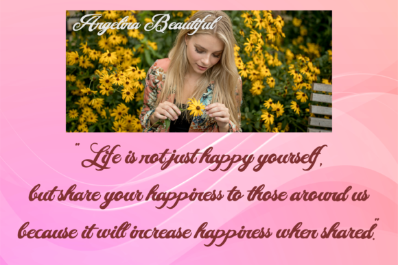 Angelina Beautiful Font - Preview 1