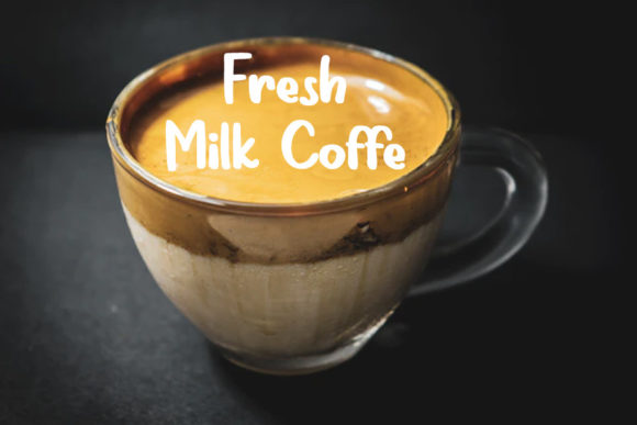 Arabica Coffee Font PNG with transparent background - Preview 2