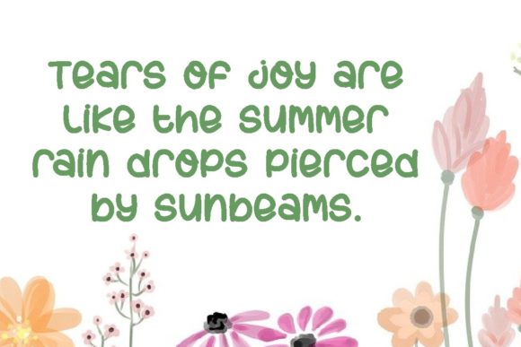 Autumn Flower Font - Preview 2