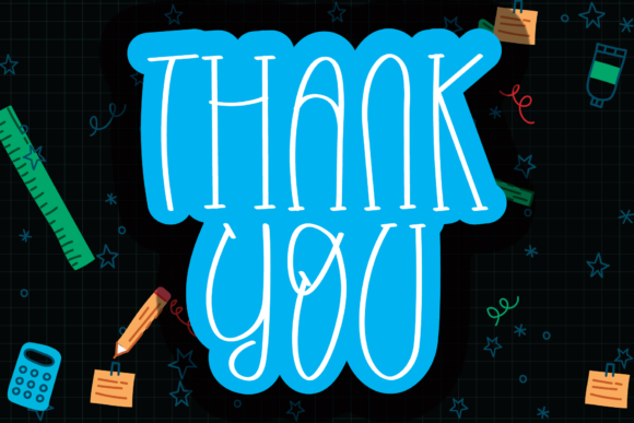 Back to School Font - Preview 2