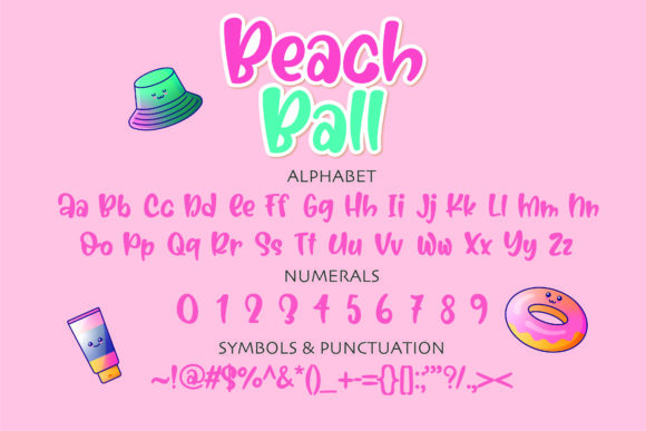 Beach Ball Font - Preview 1