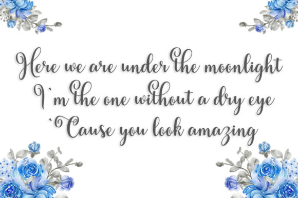 Beauty Delya Font PNG with transparent background - Preview 3