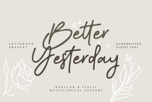Better Yesterday Font - Preview 1