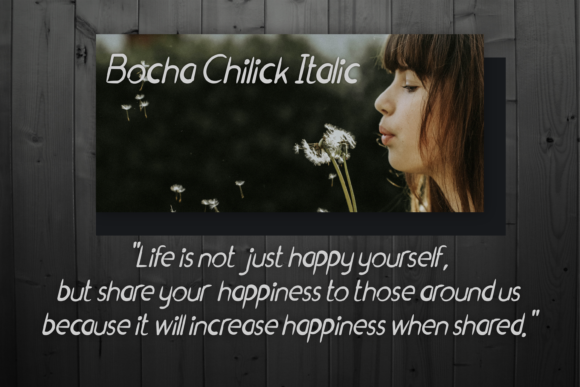 Bocha Chilick Font - Preview 1