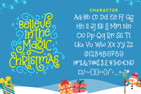 Christmas Midnight Font - Preview 1