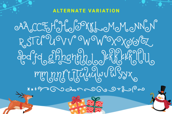 Christmas Midnight Font - Preview 2
