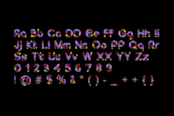 Colorful Ice Font - Preview 1
