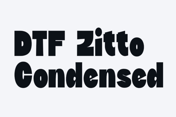 DTF Zitto Condensed Font by v.derkach.work · Creative Fabrica font preview