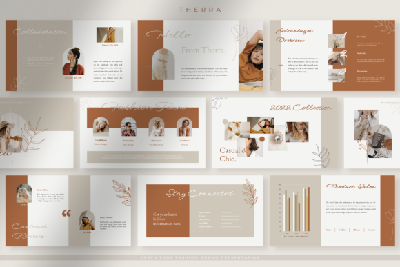 Preview of Elegant Fashion Brand Presentation PPT fashion presentation template