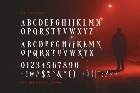 Freaky Story Font PNG with transparent background - Preview 5