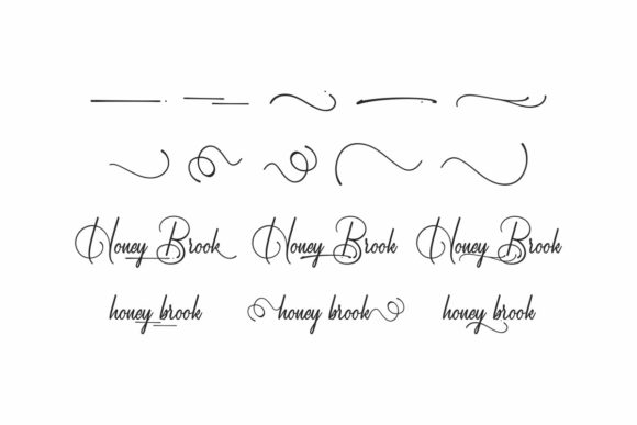 Honey Brook Font PNG with transparent background - Preview 6